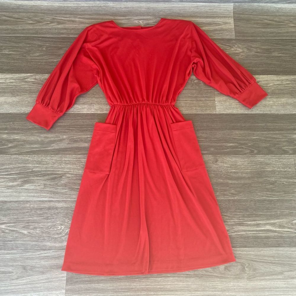 Vintage 80’s R.E.O. Red Pocket Dress